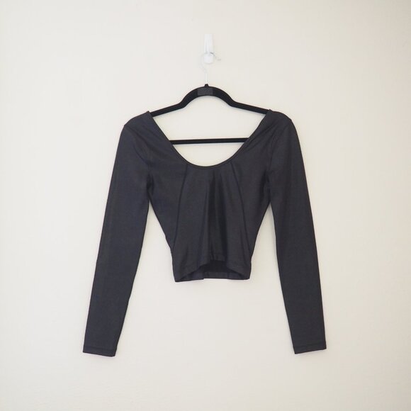 * Lululemon Align Long Sleeve Radiant Foil Shine Print Black Shirt sz 2 - Picture 10 of 11